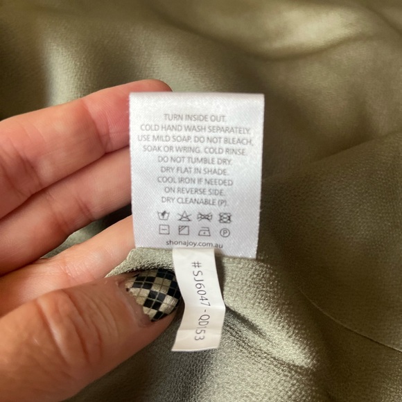 Shona Joy Ruched Bodice Luxe Dress Size 12 - Picture 7 of 7